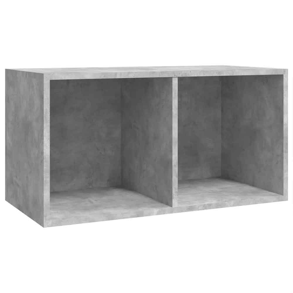 Baina Wooden Filing Cabinet With 2 Shelves - Concrete Grey