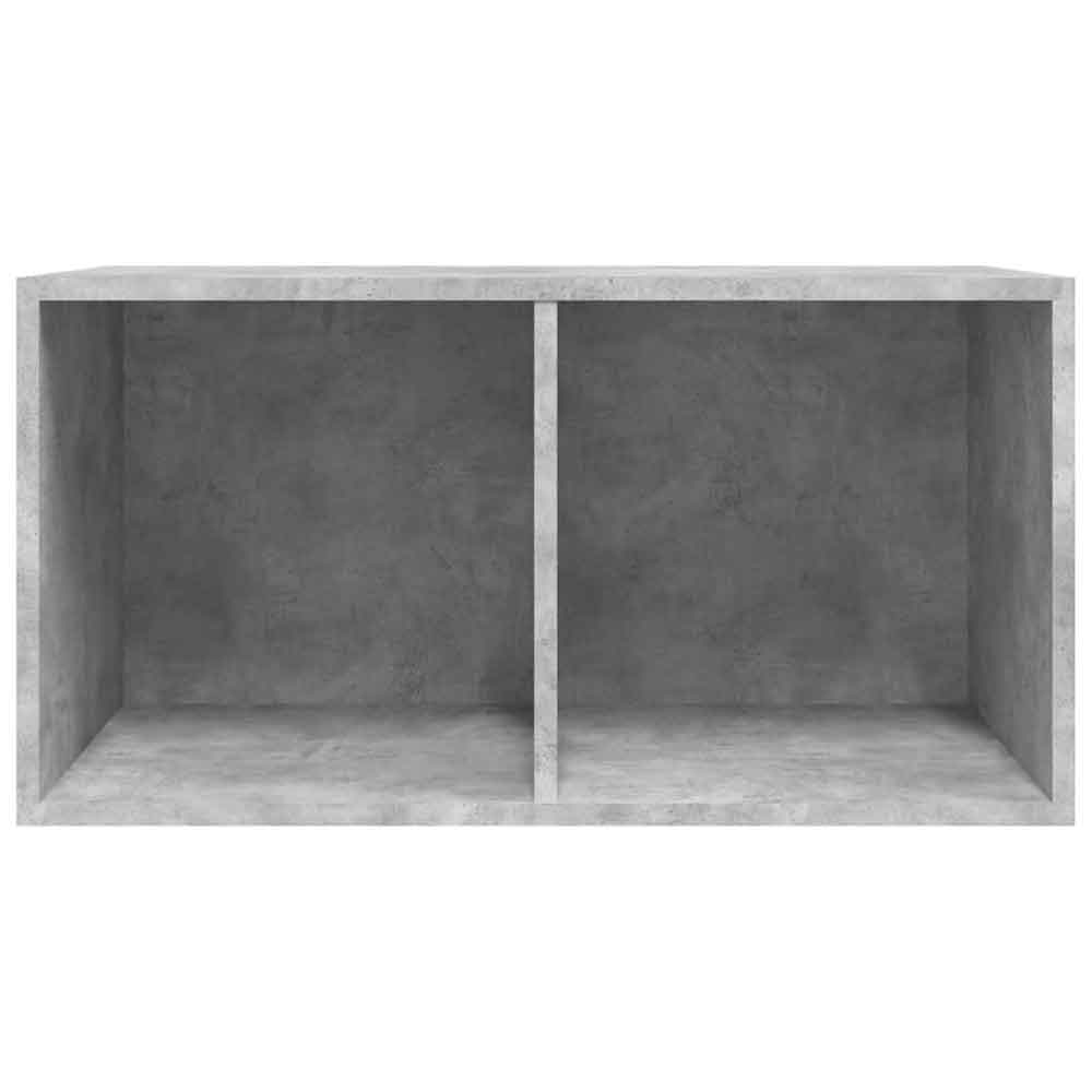 Baina Wooden Filing Cabinet With 2 Shelves - Concrete Grey