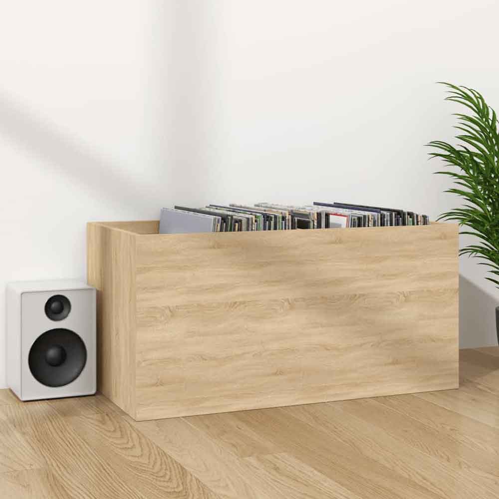Baina Wooden Filing Cabinet With 2 Shelves - Sonoma Oak