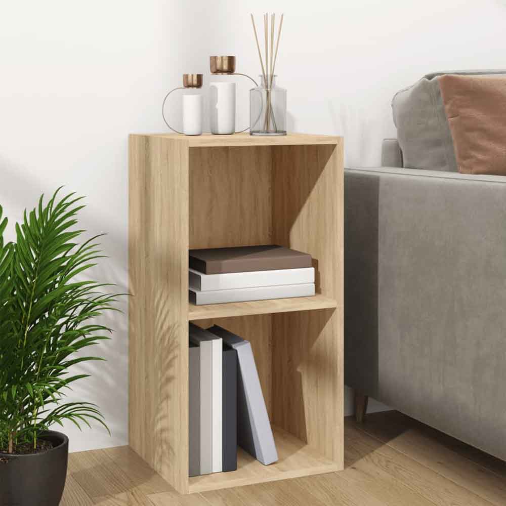 Baina Wooden Filing Cabinet With 2 Shelves - Sonoma Oak