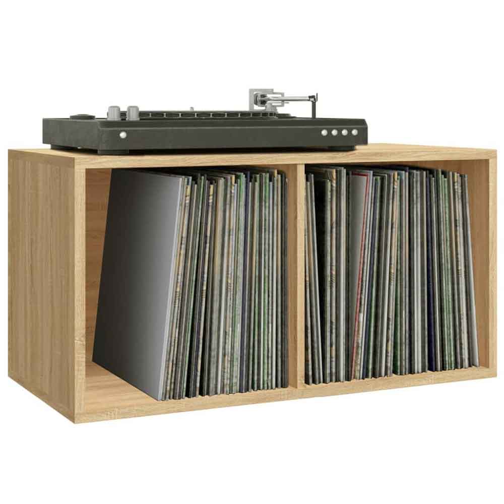 Baina Wooden Filing Cabinet With 2 Shelves - Sonoma Oak