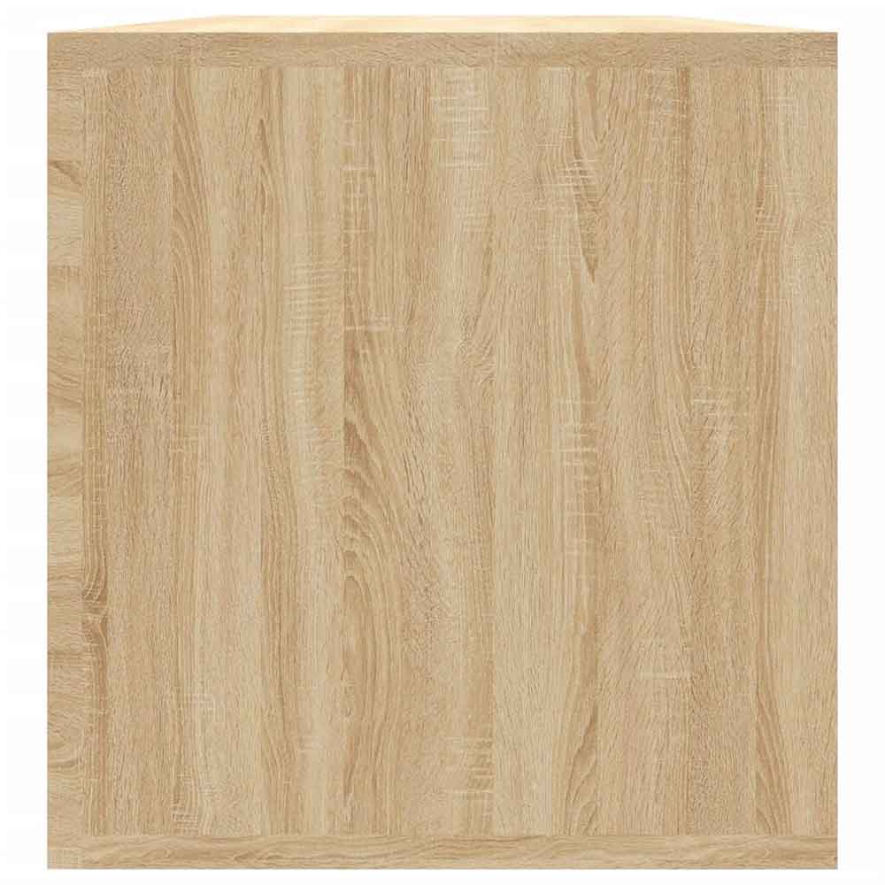 Baina Wooden Filing Cabinet With 2 Shelves - Sonoma Oak