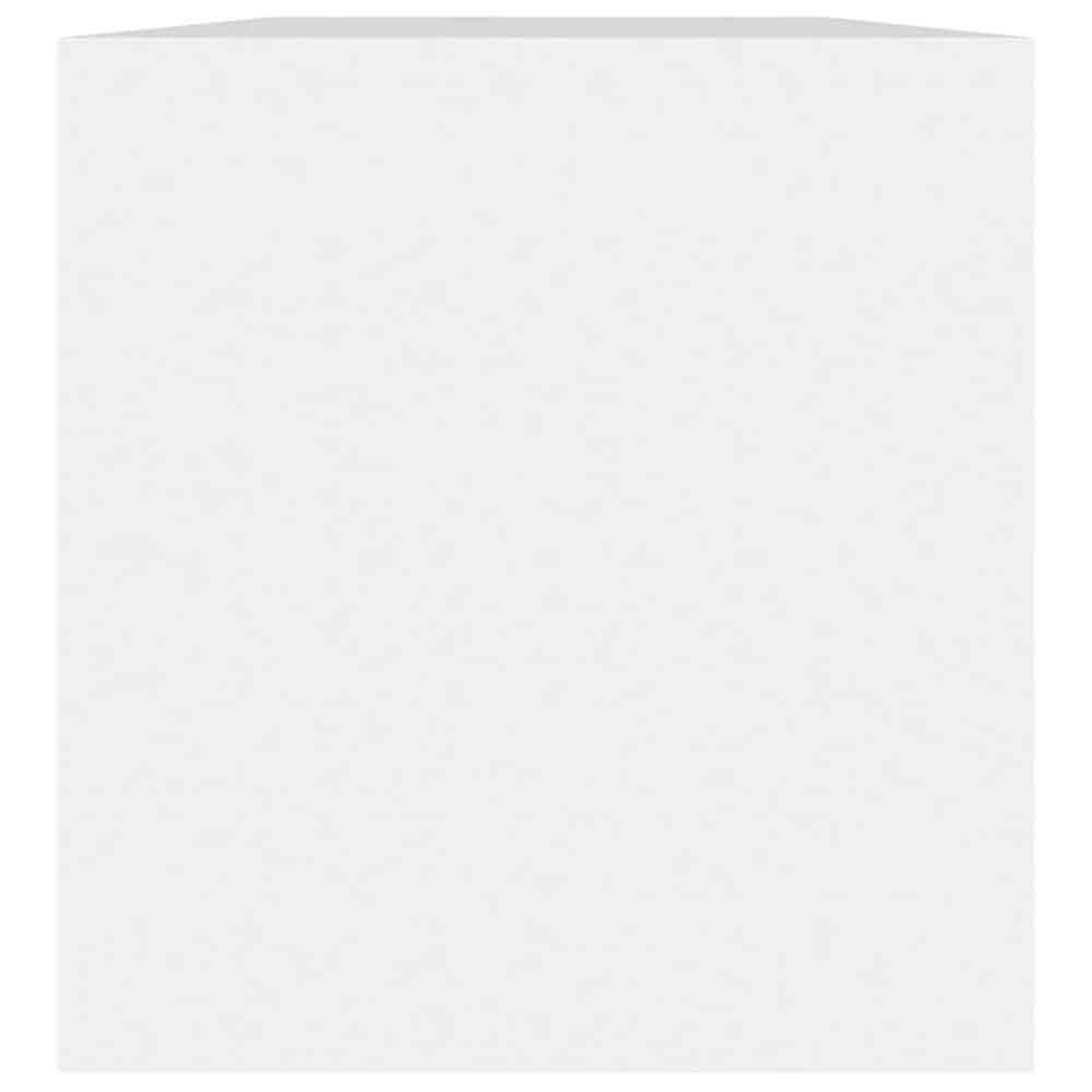 Baina Wooden Filing Cabinet With 2 Shelves - White