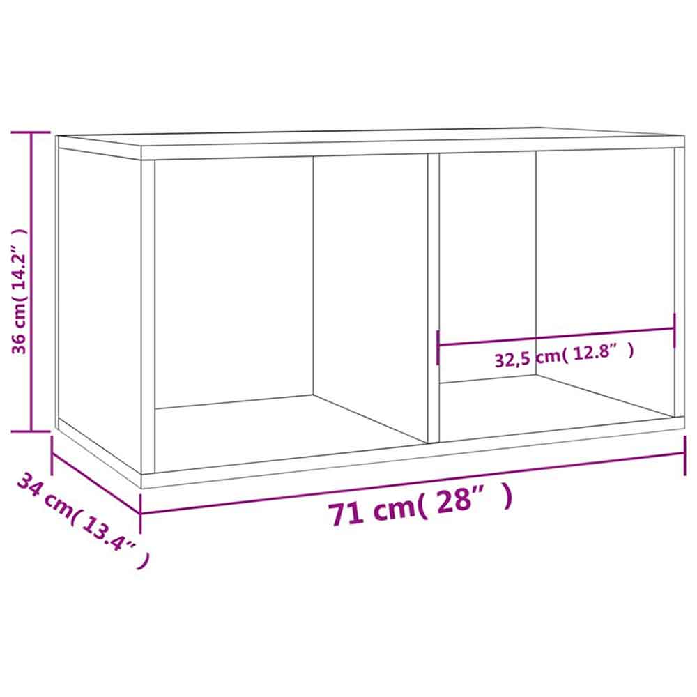 Baina Wooden Filing Cabinet With 2 Shelves - White