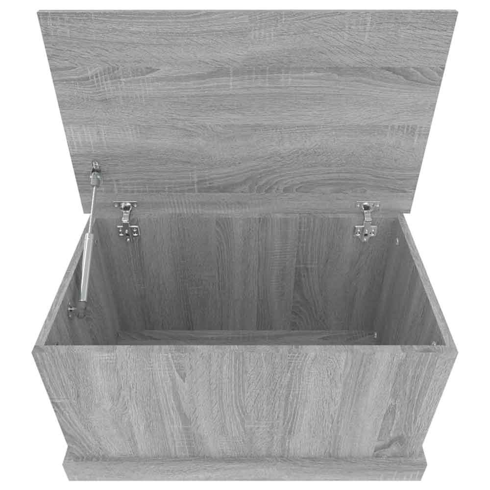 Baina 70cm Wooden Storage Box - Grey Sonoma