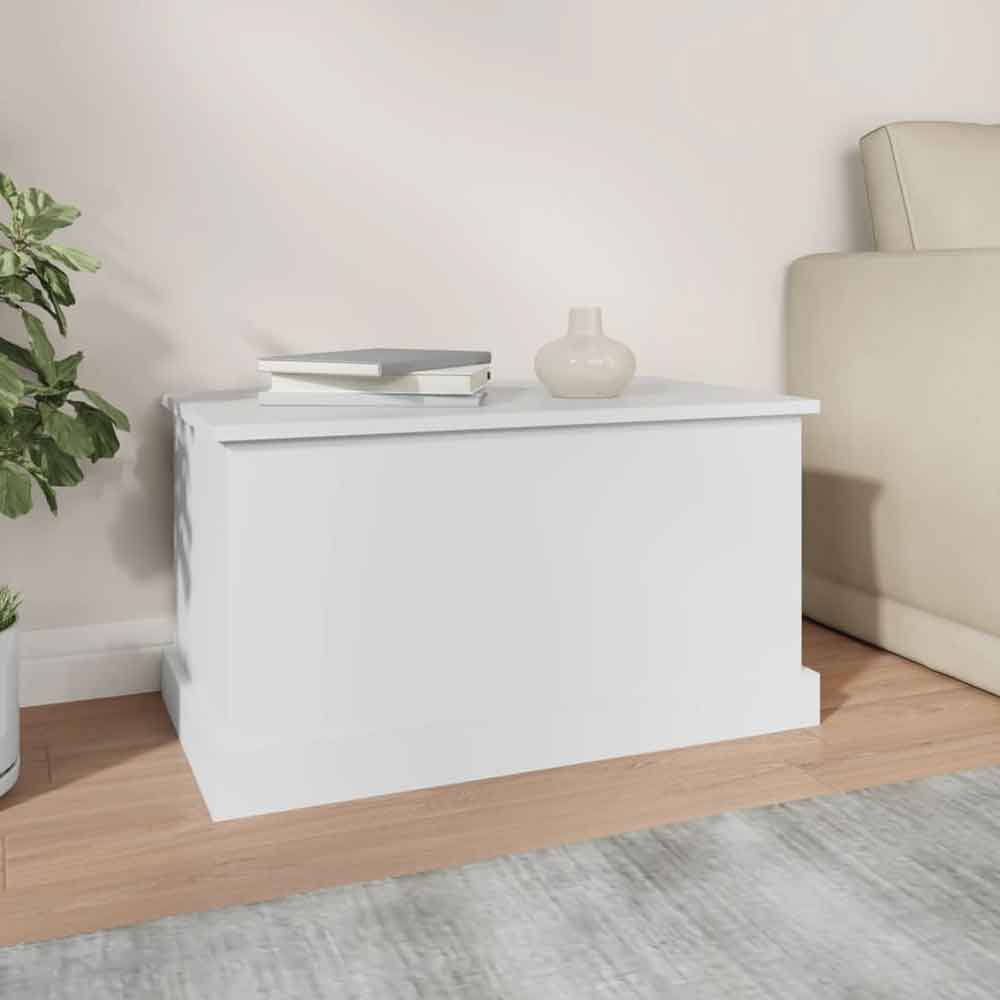 Baina 70cm Wooden Storage Box - White