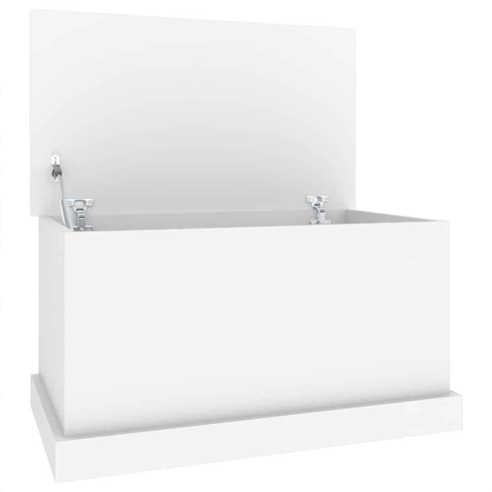 Baina 70cm Wooden Storage Box - White