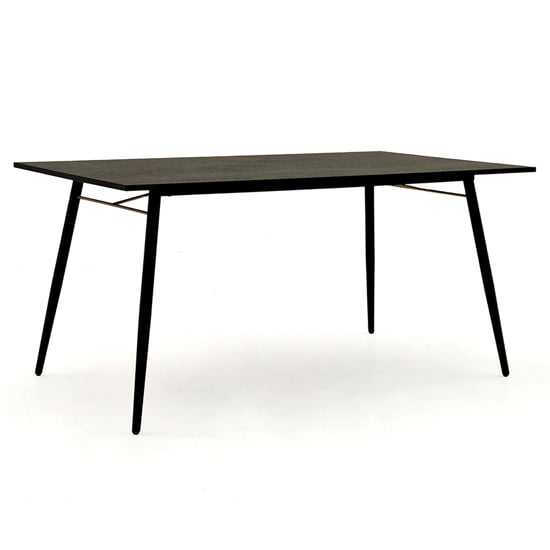 Product photograph of Baiona Wooden Dining Table Large In Black Oak from Furniture in Fashion