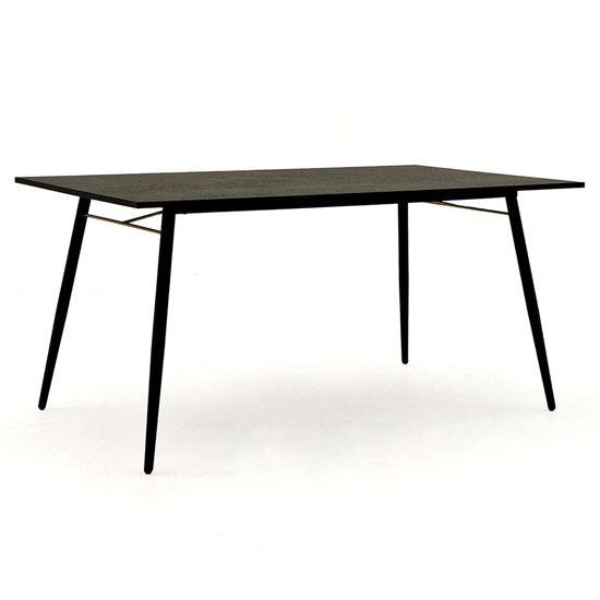 Read more about Baiona wooden dining table large in black oak