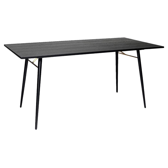 Product photograph of Baiona Wooden Dining Table Small In Black Oak from Furniture in Fashion