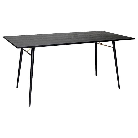 Read more about Baiona wooden dining table small in black oak