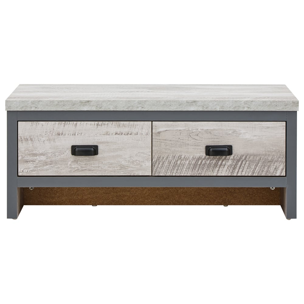 Balcombe Coffee Table With 2 Drawers In Grey