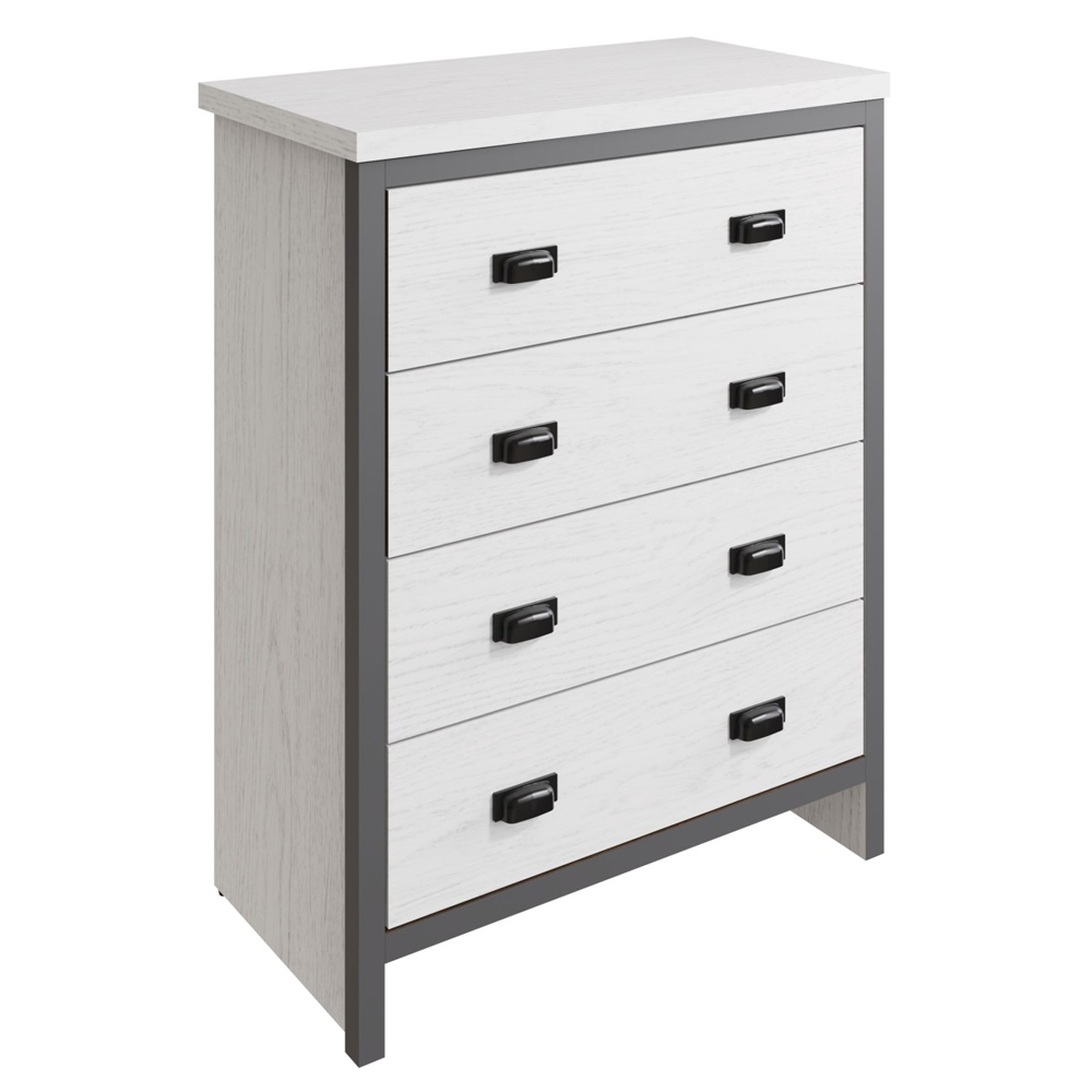 Balcombe Wooden Chest Of 4 Drawers - White