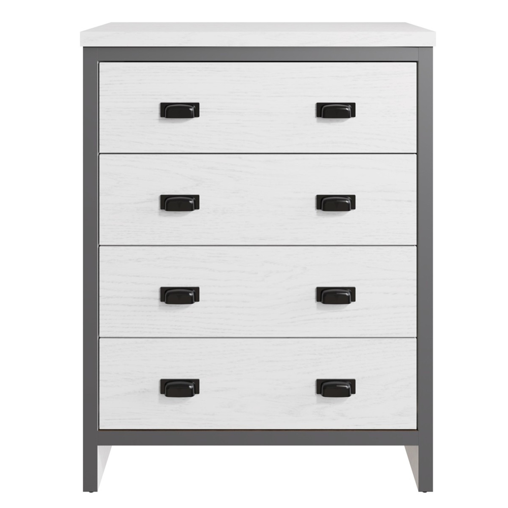 Balcombe Wooden Chest Of 4 Drawers - White