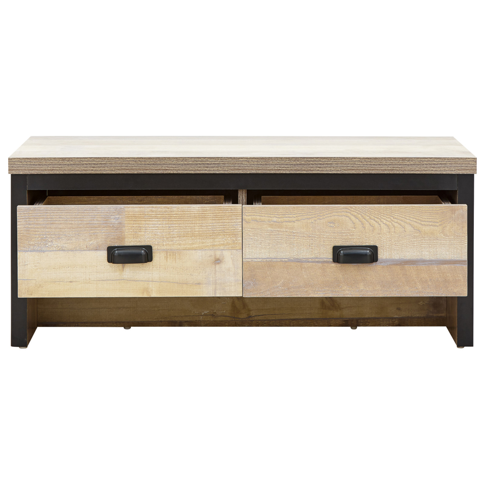 Balcombe Wooden Coffee Table With 4 Drawers - Oak