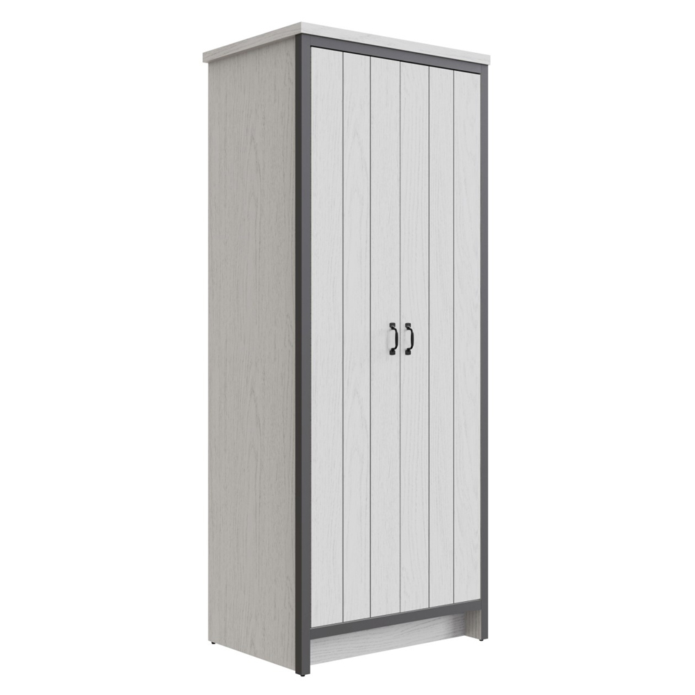 Balcombe Wooden Wardrobe With 2 Doors - White