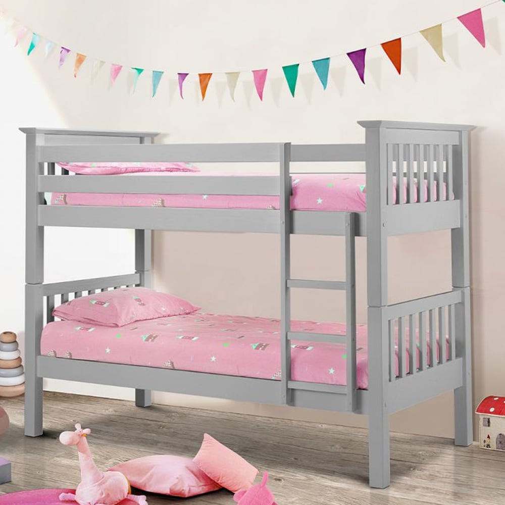Read more about Ballari wooden bunk bed with dove grey