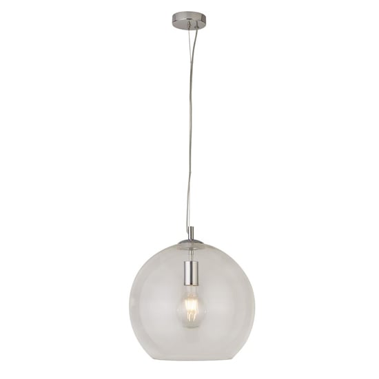 Read more about Balls large clear glass ceiling pendant light in chrome