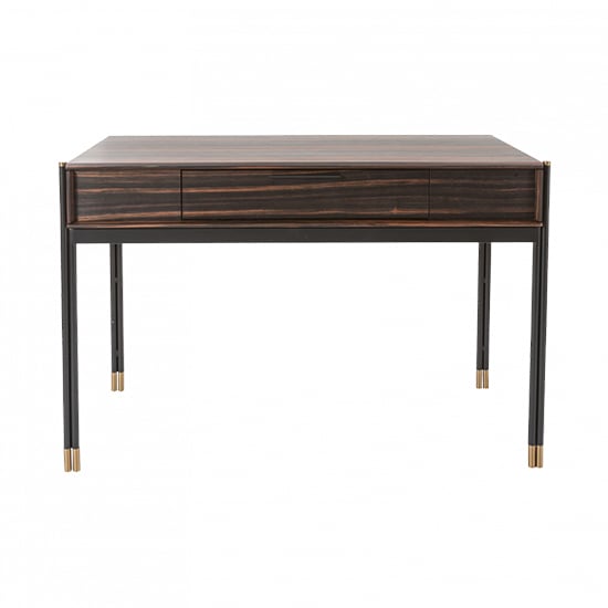 Product photograph of Balta Wooden Dressing Table With 1 Drawer In Ebony from Furniture in Fashion