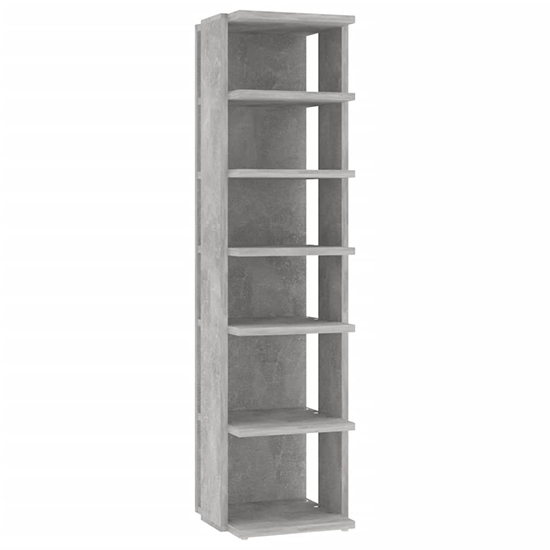 Balta Shoe Storage Rack With 6 Shelves In Concrete Effect