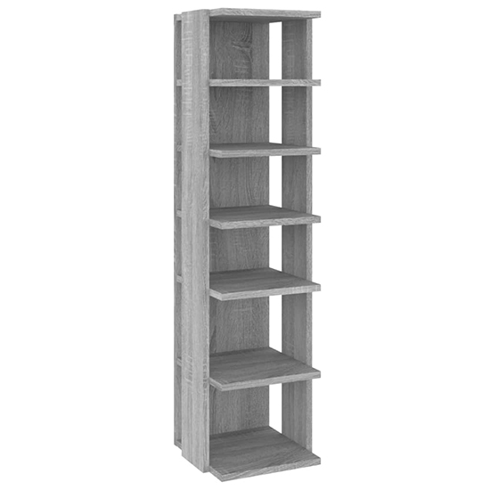 Balta Shoe Storage Rack With 6 Shelves In Grey Sonoma Oak