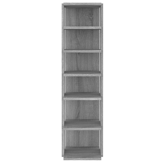Balta Shoe Storage Rack With 6 Shelves In Grey Sonoma Oak