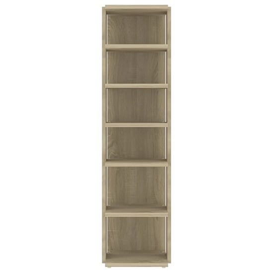 Balta Wooden Shoe Storage Rack With 6 Shelves In Sonoma Oak