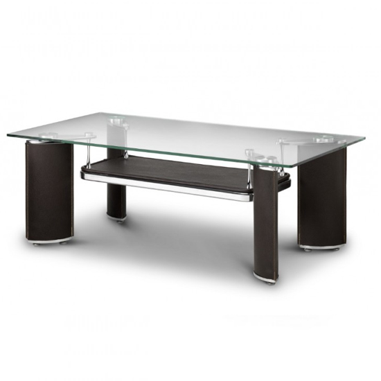 Baltic Glass Coffee Table In Rich Chocolate Brown 19659 Baltic Glass Coffee Table In Rich Chocolate Brown