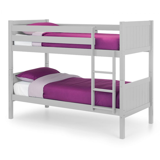 Bandit Wooden Bunk Bed In Dove Grey