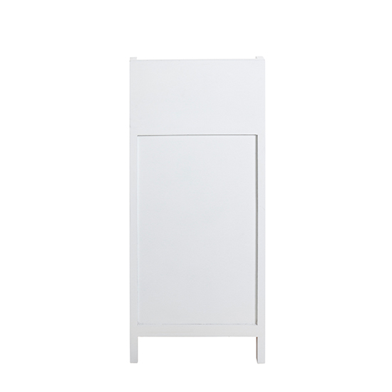 Bangor Wooden 1 Door 1 Drawer Bathroom Storage Cabinet In White_5