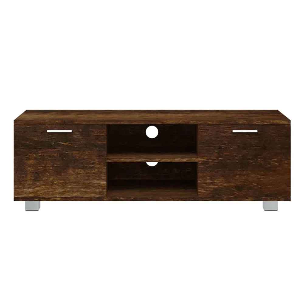 Banning 120cm Wooden TV Stand With 2 Doors In Smoked Oak