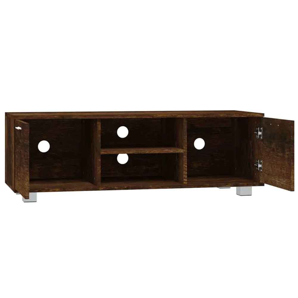 Banning 120cm Wooden TV Stand With 2 Doors In Smoked Oak