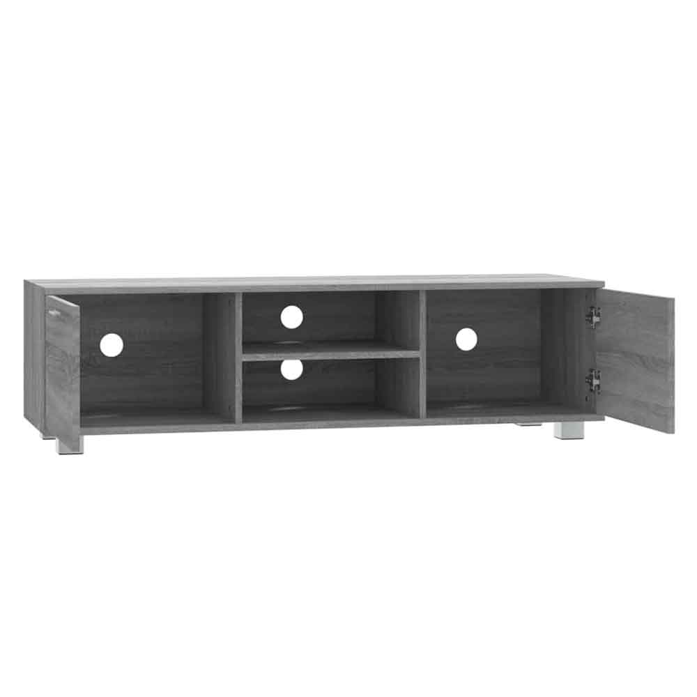 Banning 140cm Wooden TV Stand With 2 Doors In Grey Sonoma