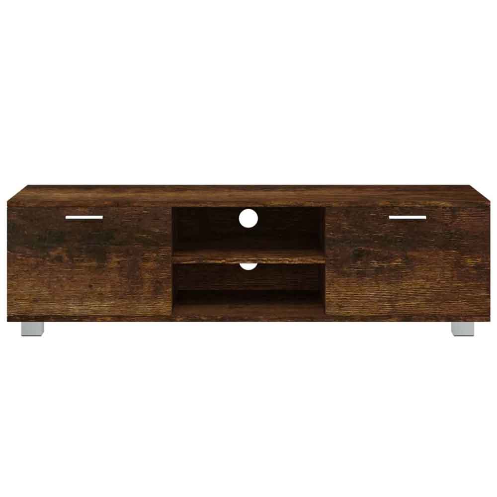 Banning 140cm Wooden TV Stand With 2 Doors In Smoked Oak