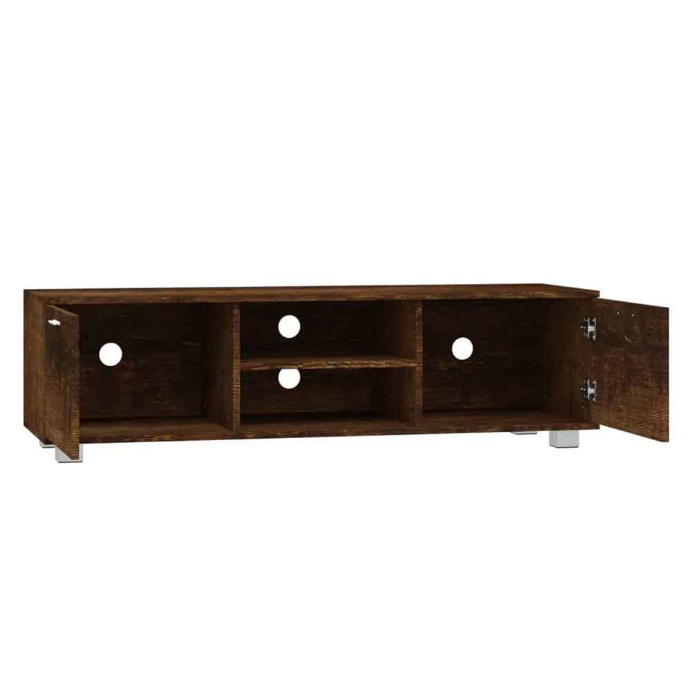 Banning 140cm Wooden TV Stand With 2 Doors In Smoked Oak