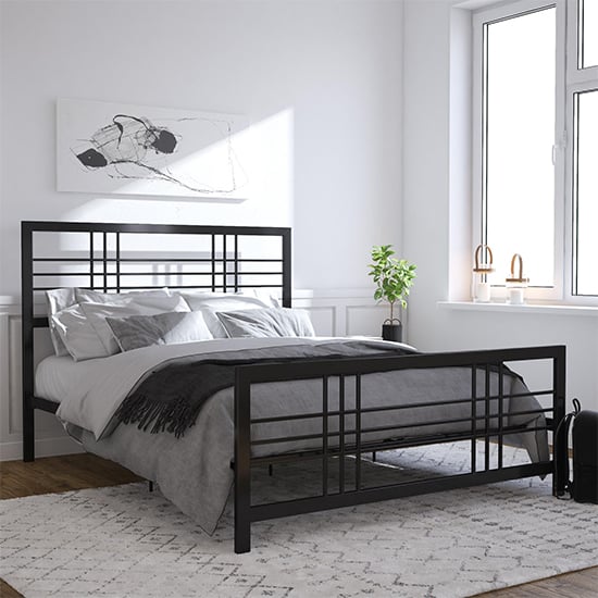 Photo of Burma metal double bed in black