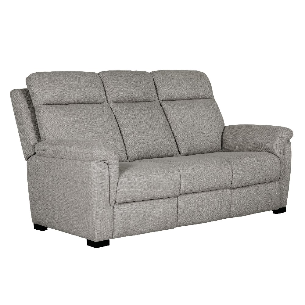 Read more about Baraboo fabric 3 seater sofa with black legs in grey