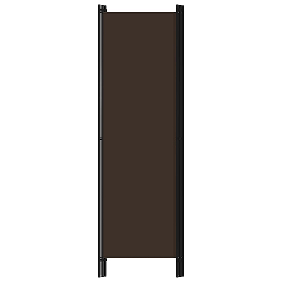 Barbel Fabric 3 Panels 150cm x 180cm Room Divider In Brown_4