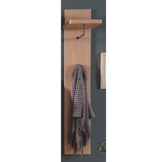 Barcelona Narrow Wooden Coat Rack In Planked Oak Furniture in Fashion