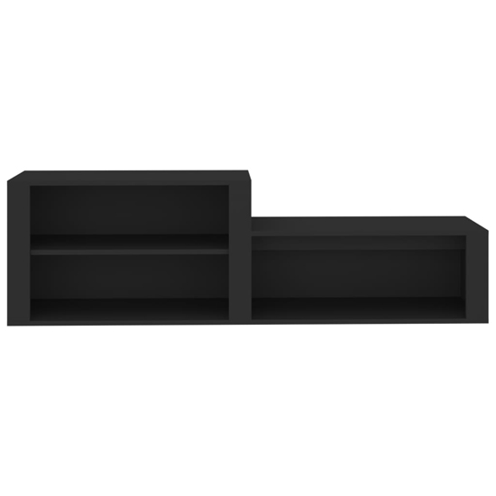 Barcelona Wooden Hallway Shoe Storage Rack In Black