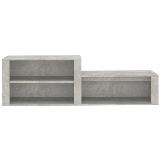 Barcelona Wooden Hallway Shoe Storage Rack In Concrete Effect