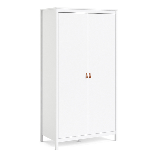 Barcila Wooden Wardrobe With 2 Doors in White