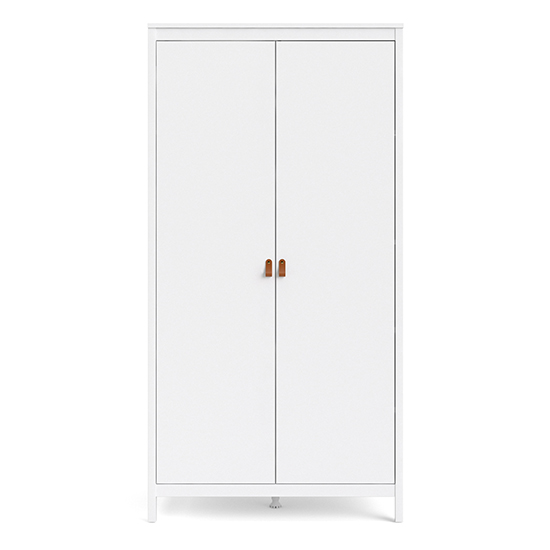 Barcila Wooden Wardrobe With 2 Doors in White