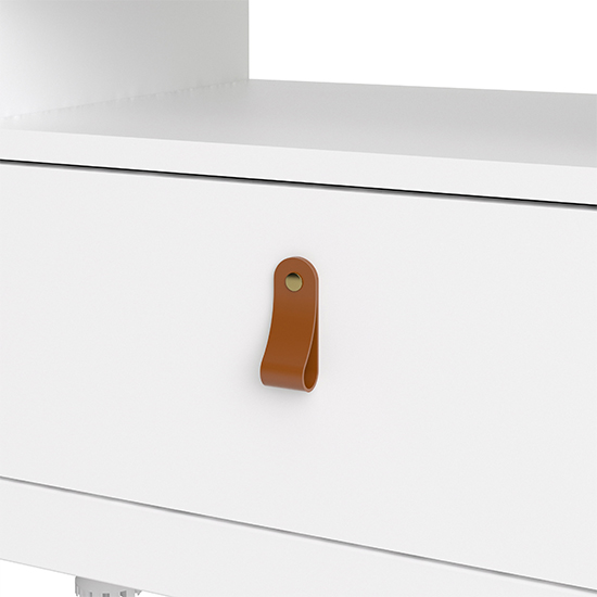 Barcila Wooden TV Stand With 3 Drawers In White