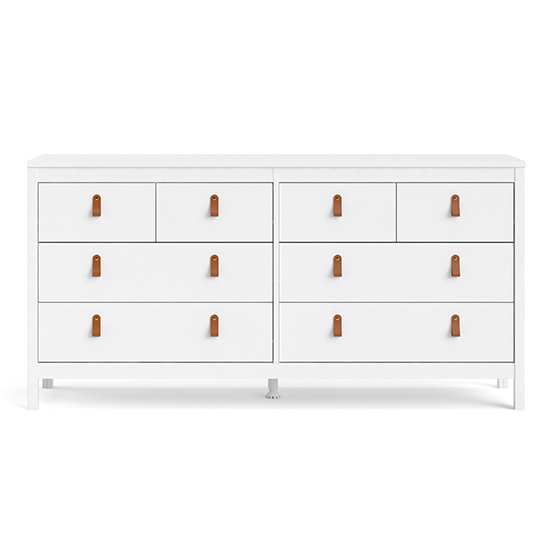 Barcila Wooden Chest Of Drawers With 8 Drawers In White
