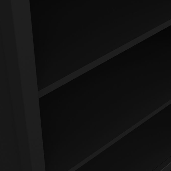 Barcila Wooden Bookcase With 5 Shelves In Black