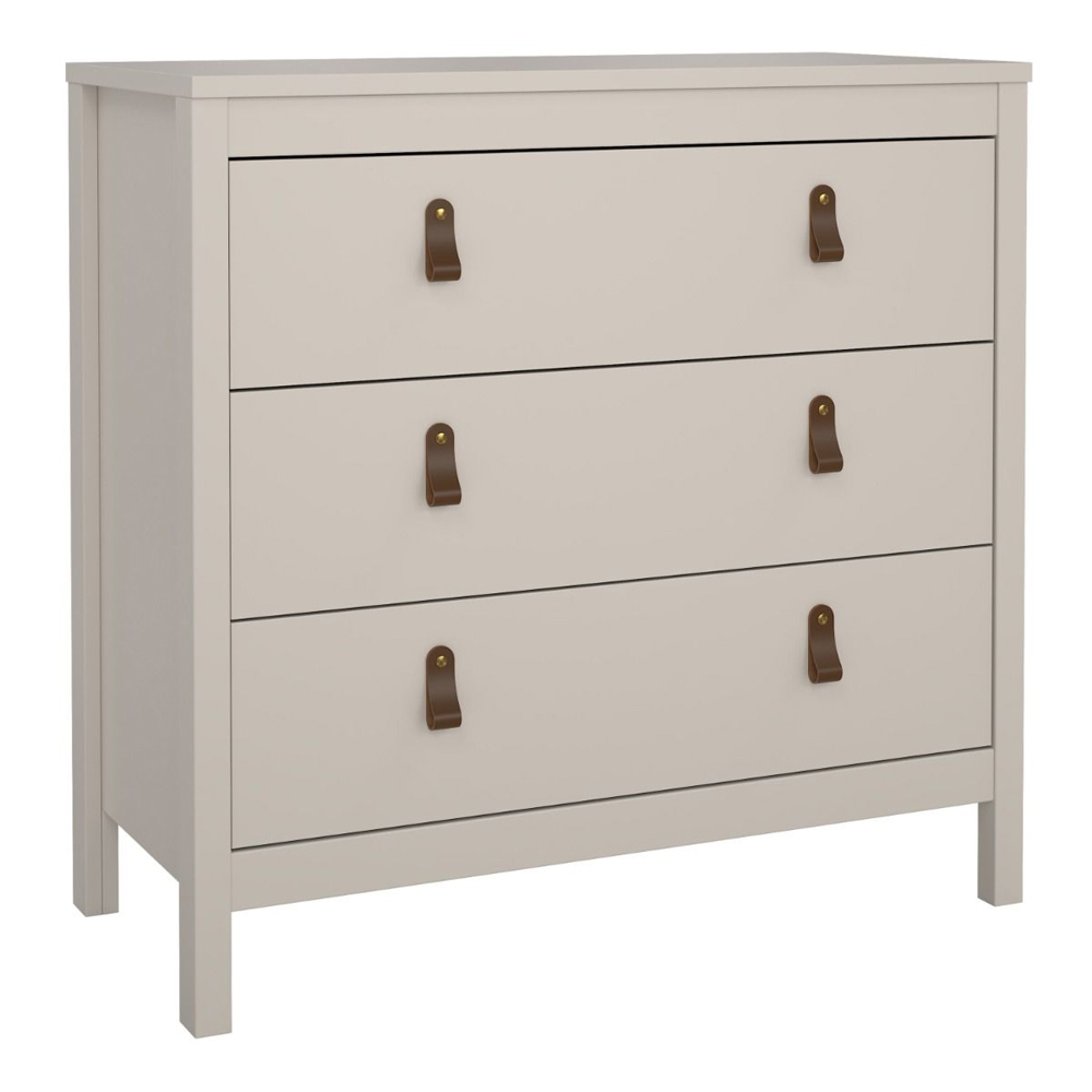 Barcila Wooden Chest Of 3 Drawers In Cashmere