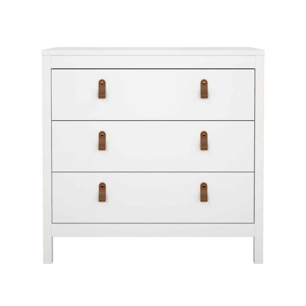 Barcila Wooden Chest Of 3 Drawers in White