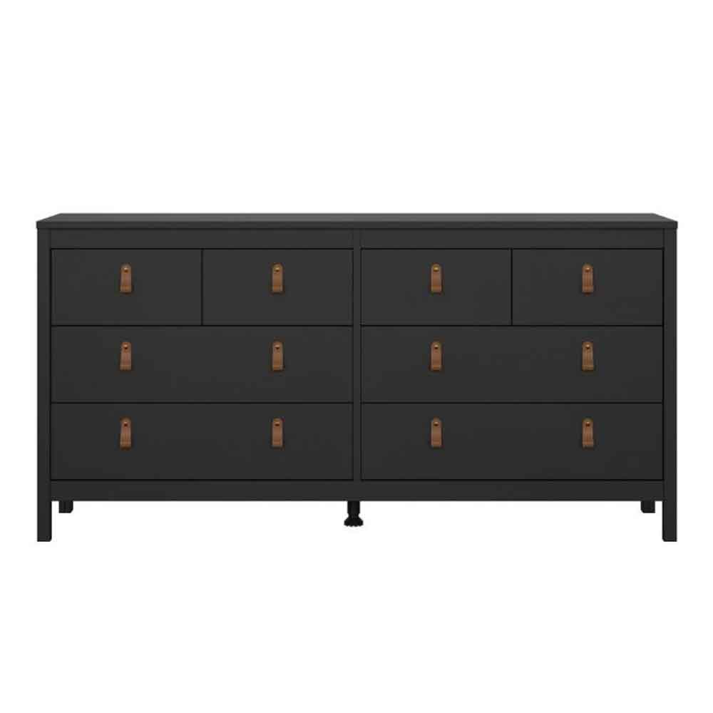 Barcila Wooden Chest Of 8 Drawers in Matt Black