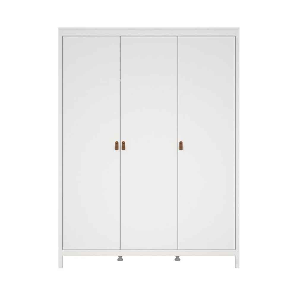 Barcila Wooden Wardrobe with 2 Doors in Matt Black